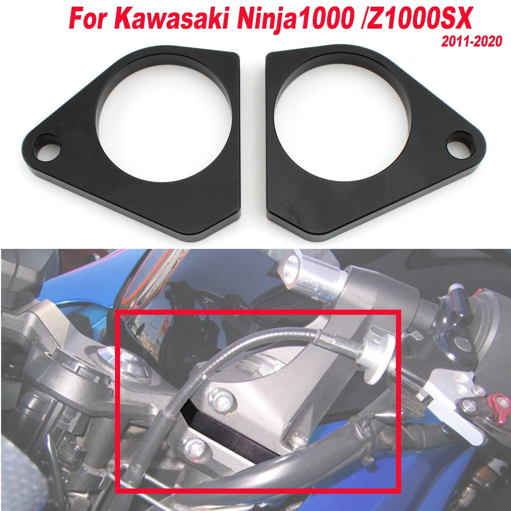

For Kawasaki Ninja1000 11-2020 Motorcycle Accessories Aluminum Alloy Raise Handlebar Heightening Code Riser Mount Clamp Adapter