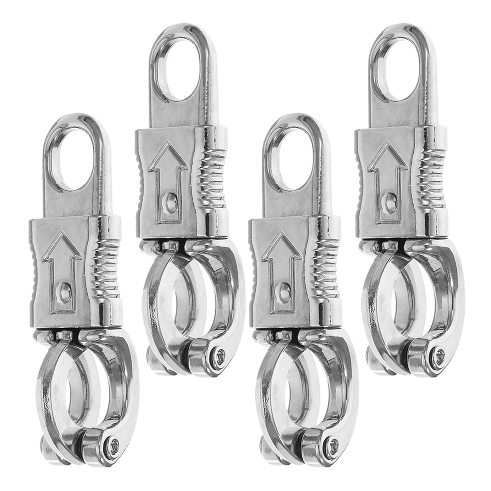 

4pcs Horse Bridle Hooks Zinc Alloy Quick Release Snap Clips For Equestrian Gear Outdoor Riding Rope Hanging Hook Swivel Clasps