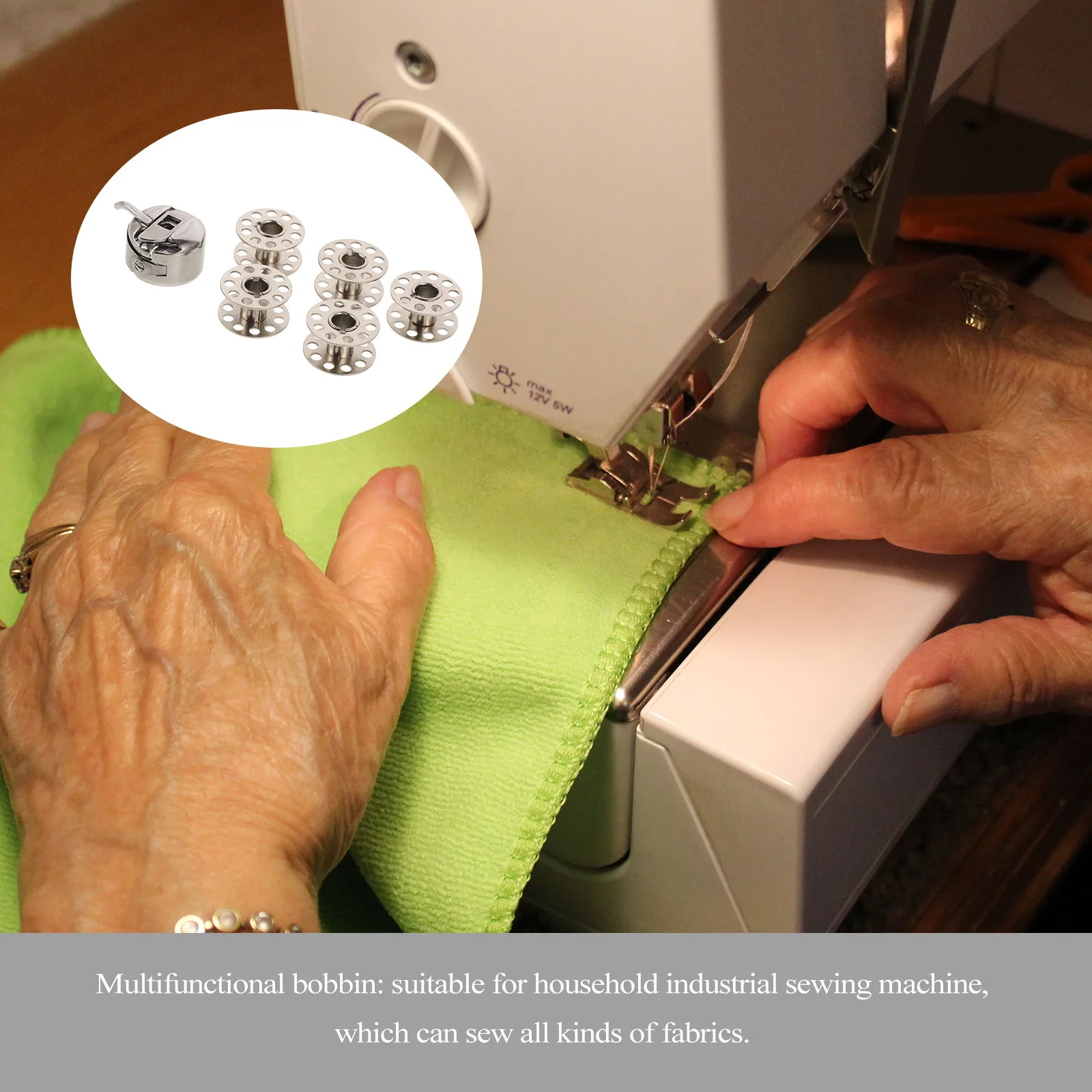 

1Set High Quality Sewing Machine Bobbin Case Metal Bobbins Kit Stable Material Not Easy to Deform Multi Function