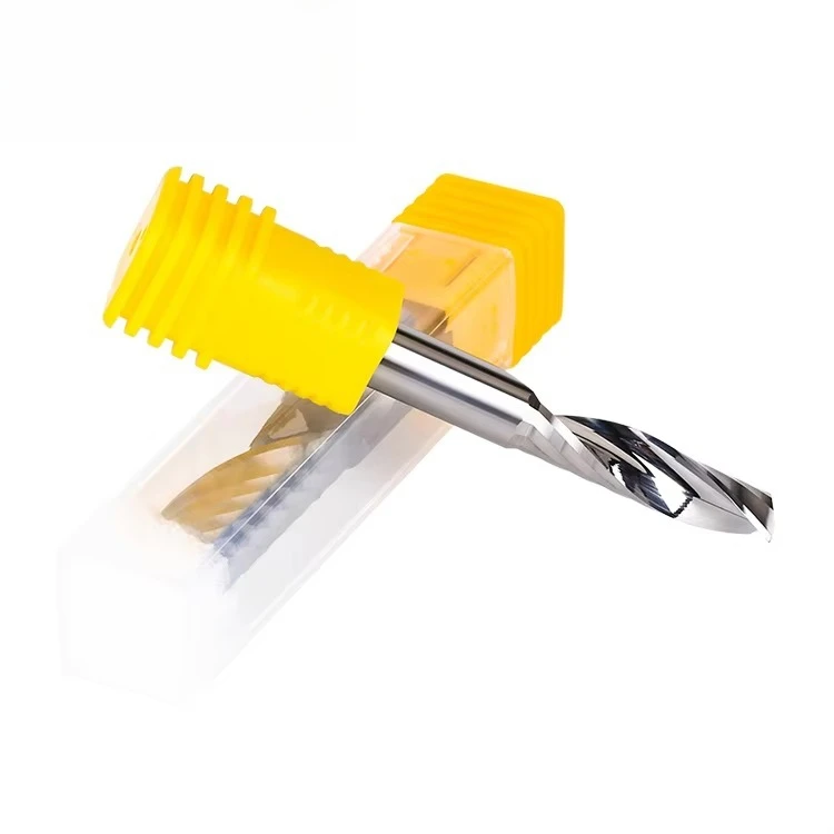

10pcs 2A Solid Carbide 1 Flute Upcut Spiral End Mill CNC Router Bit Milling Tools Cutter Cnc Router Bits for Wood