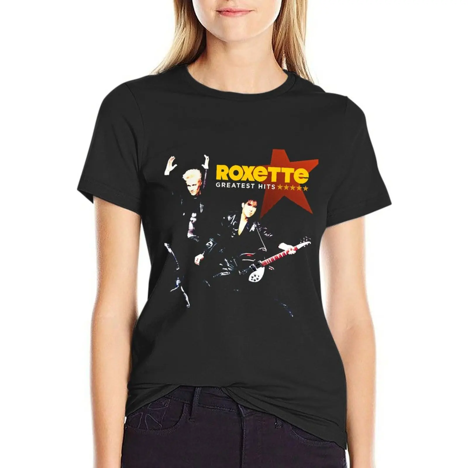 Legend Duo Pop Rock Music Roxette T-Shirt aesthetic clothes vintage heavyweights t shirt Women