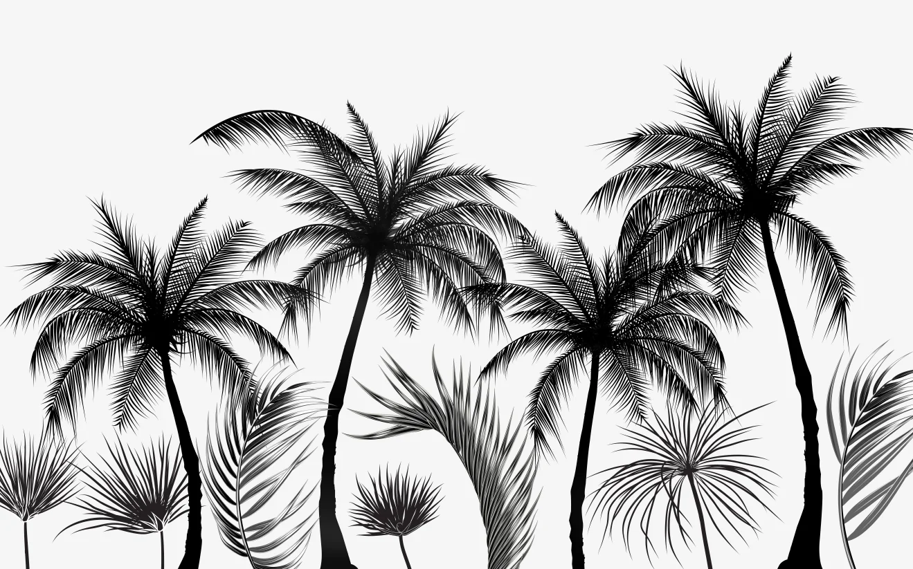 Custom size wallpaper photo Black and white tree elk forest background mural Home decor tree crown hanging painting 3d wallpaper