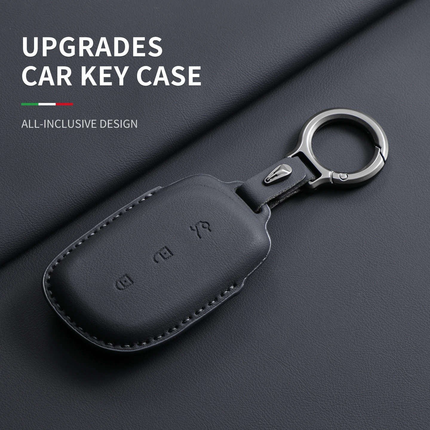 Capa de chave de carro para lynk & co z20 900 z10 original cor do carro couro caso chave remota escudo decorativo carro fob accessorie