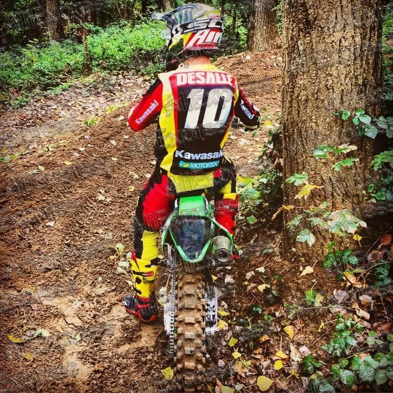 

Kawasaki #10 DESALLE 25/26 New Motorcycle Riding Suit Men Motocross Jersey Oversized Breathable Quick Drying Sports Long Sleeves