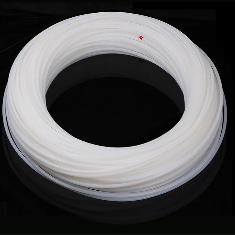 1Meter  PTFE Tube Milk-white polytetrafluoroethylene hose High temperature and heat resistance.