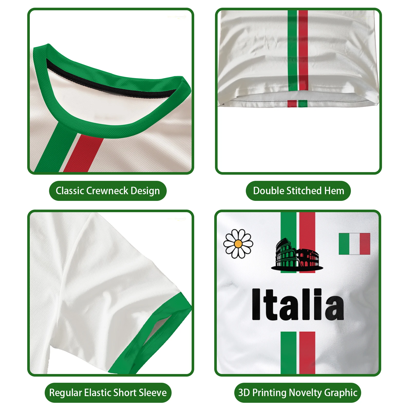 إيطاليا لكرة القدم تي شيرت الصيف الشباب تنفس التجفيف السريع كرة القدم التدريب جيرسي للجنسين العلم الإيطالي المطبوعة القمم الرياضية هدية
