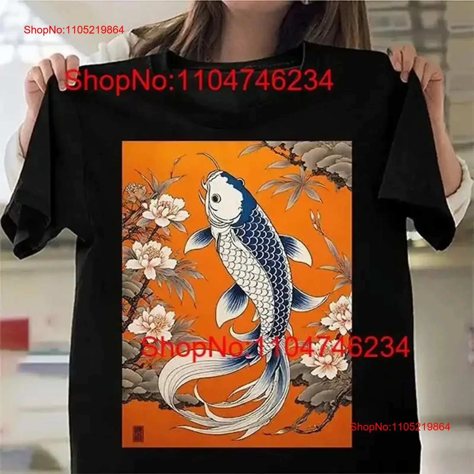 Camiseta De Diseño De Camiseta De Peces Koi
