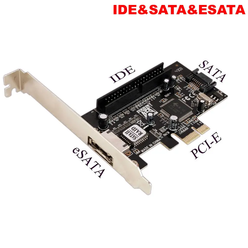 

Конвертер адаптера PCI-E PCI Express eSATA II SATA II 2.0 IDE Card