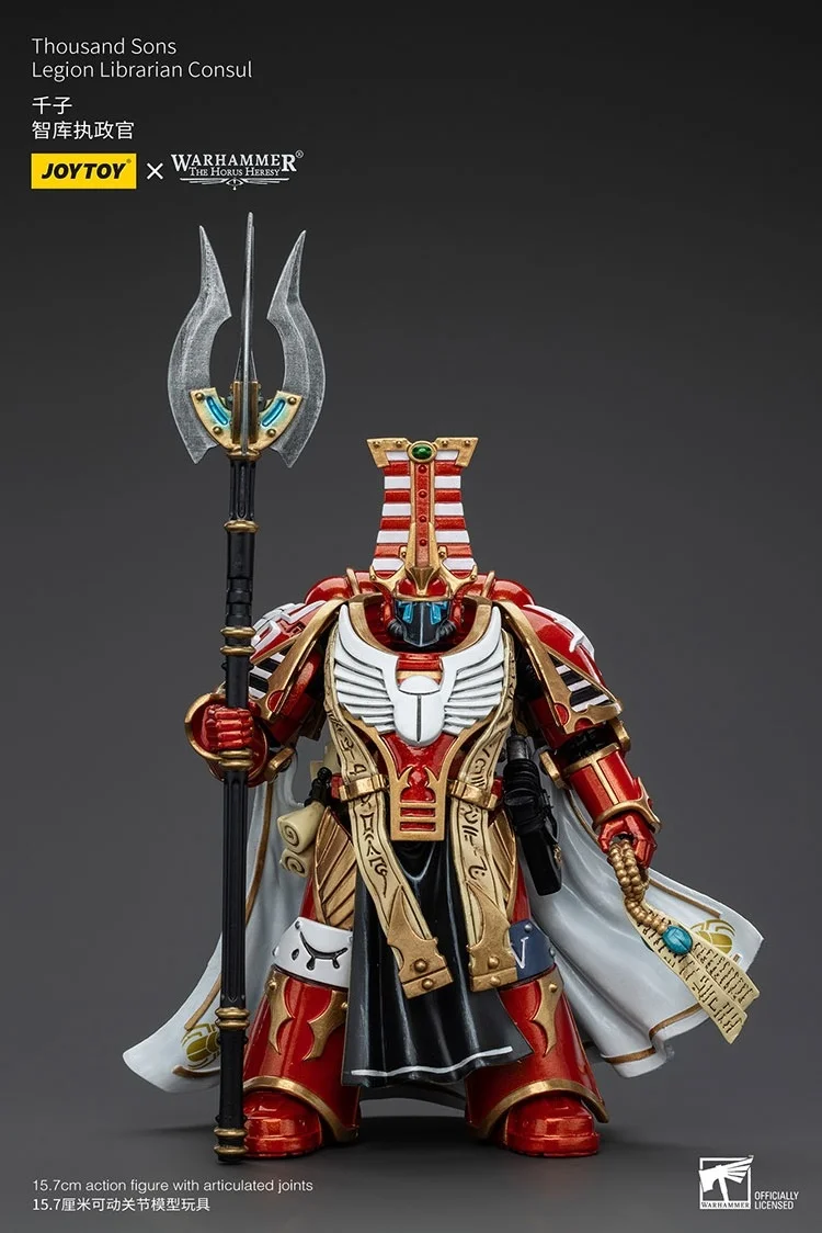 

JOYTOY Warhammer "The Horus Heresy" Thousand Sons Legion Librarian Consul Hammer Action Figure Doll Decoration Gift Collection