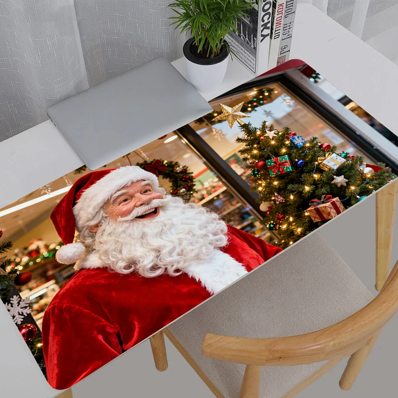 마우스 패드 대형 게이머 XXL 키보드 데스크 마우스 매트 카펫 고무 타피스 수리스 게이밍 노트북 메리 크리스마스 선물 마우스패드