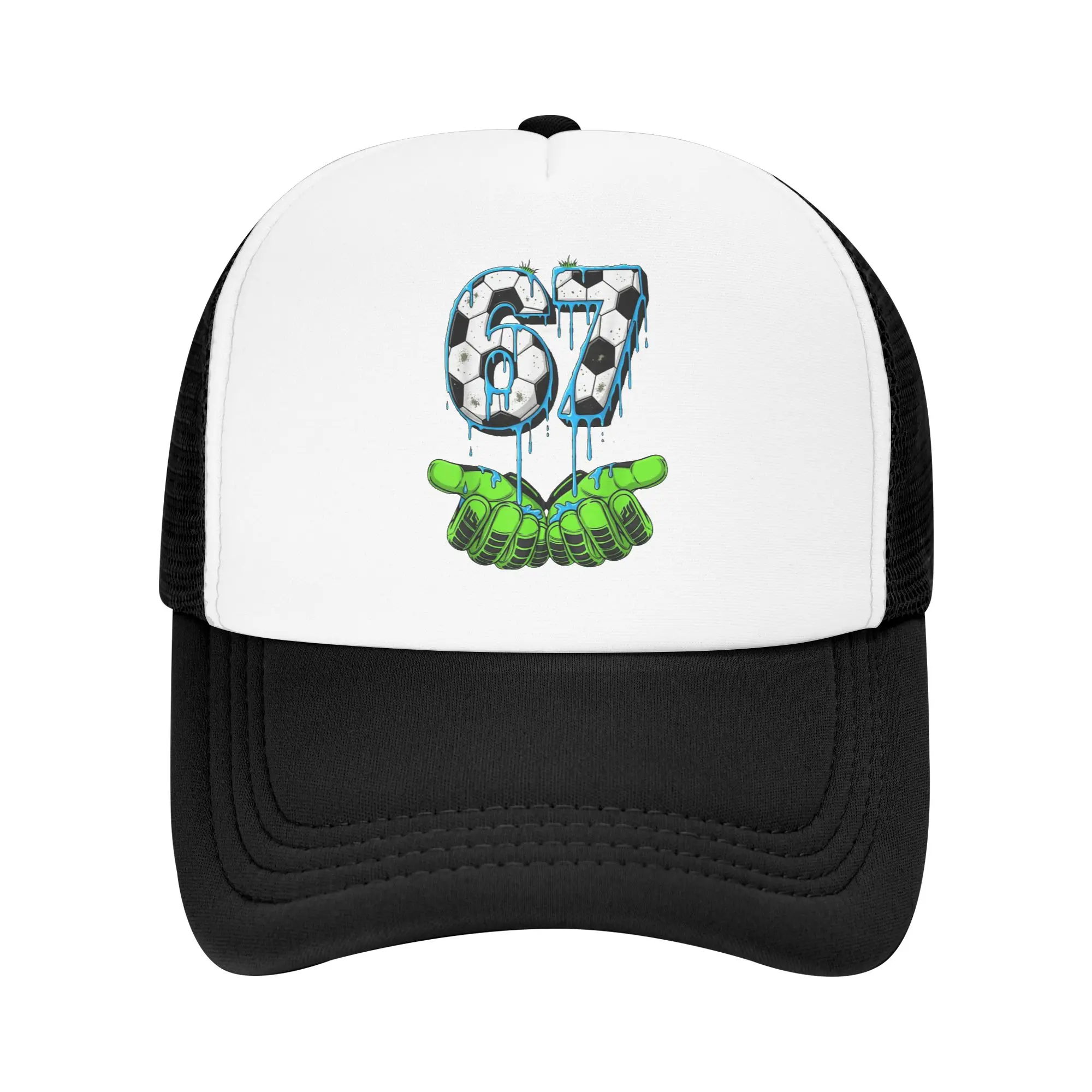 Soccer 67 Six Seven Funny Gen Alpha Meme Drip Casual Baseball Cap Summer Trucker Hat Skate Snapback Cap Fashion Baseball Caps