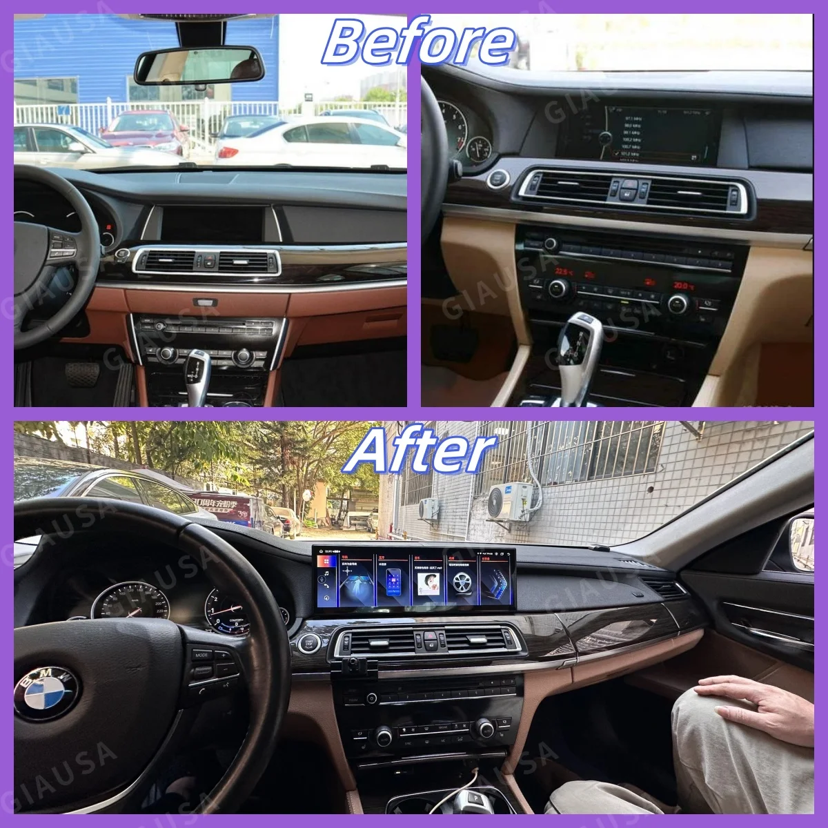 

14.9 Inch Android 14 CarPlay For BMW 7 Series F01 F02 F04 2009-2015 Car Multimedia Player GPS Navigation Auto Radio Head Unit