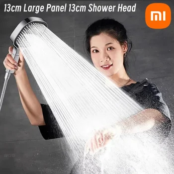 Xiaomi 13 cm Büyük Panel 3 Modu Ayarlanabilir Duş Başlığı Yüksek Basınçlı Masajlı Duş Başlığı Filtre Elemanı Banyo Aksesuarları Seti
