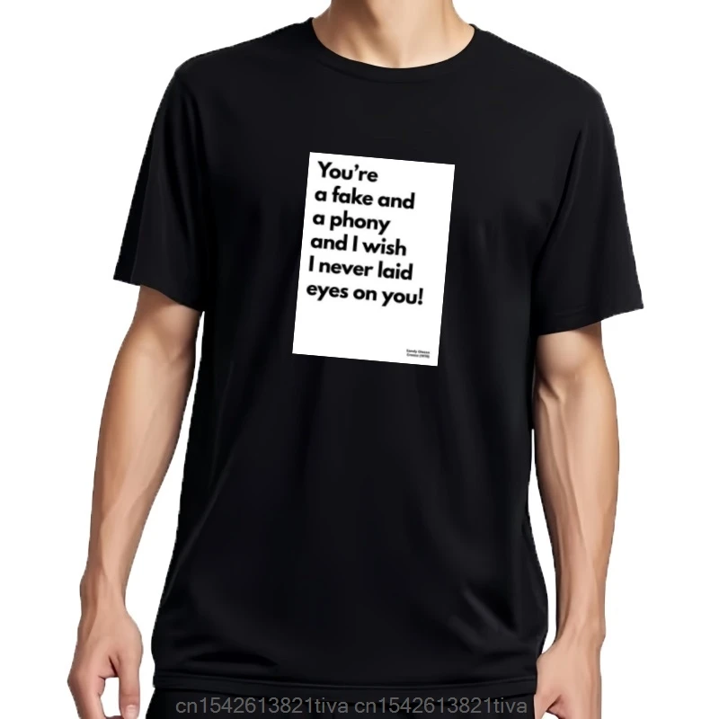 Grease (1978), Quote T-Shirt plus size clothes shirts graphic fruit of the loom mens t shirts