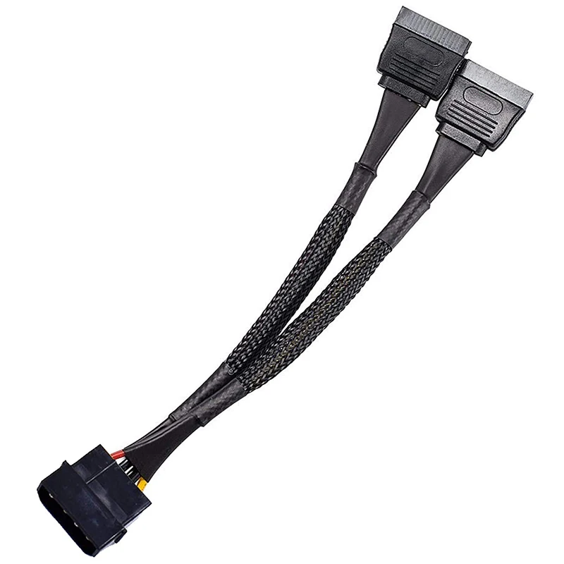 

4-контактный разъем IDE Molex на двойной 15-контактный разъем SATA Power Splitter Converter Кабель-адаптер Жесткий диск HDD SSD Удлинительный кабель-N33R