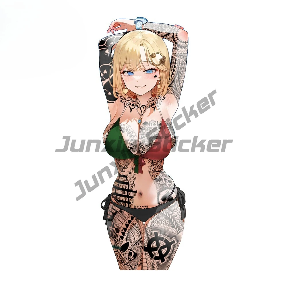 

Sexy Black Tattoo Anime Girl NSFW Car Stickers Motorcycle Stickers