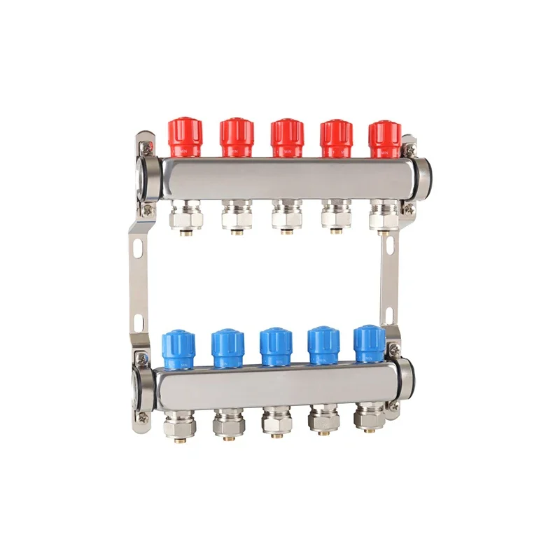 

ABST PEX Manifold, Stainless Steel Floor Heat Manifold Kit with 1/2"3/4” Adapters Included for Hydronic Radiant Heating