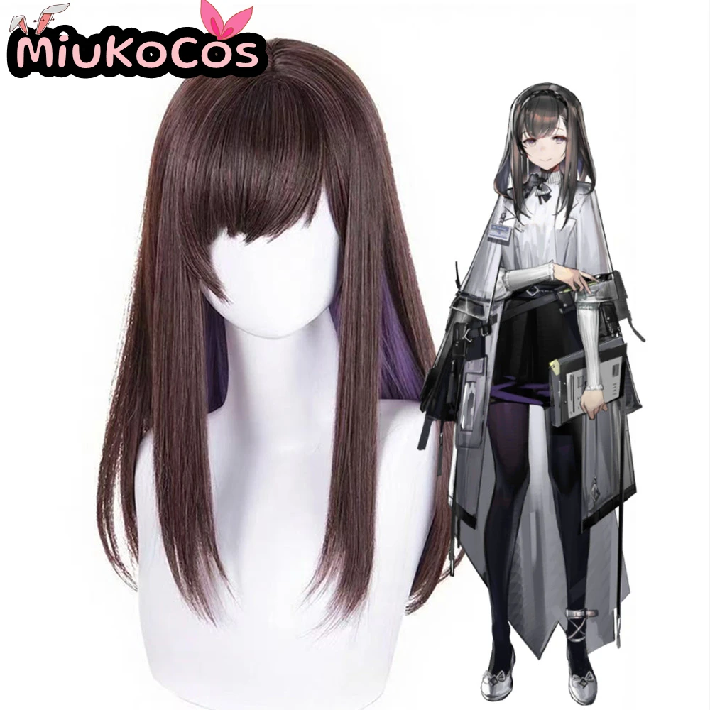 

IN STOCK Priestess Cosplay Wig MiukoCosplay Game Arknights Cosplay Brown Medium Long Hair