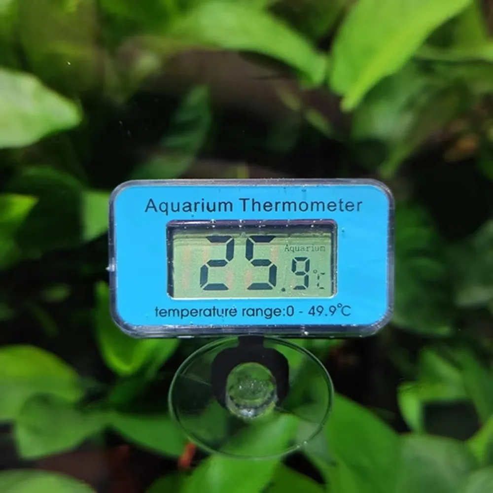 

Waterproof Digital Fish Tank Thermometer Suction Cup Mounting Professional Water Temperature Meter Plastic Real-time Monitoring