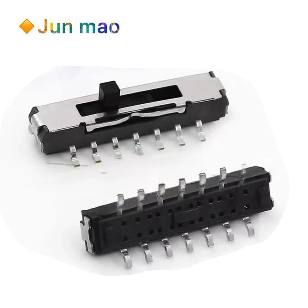 5PCS MST-25D01 (2P5T) vertical double row 5-speed 14P mini patch toggle switch SMT high temperature resistant SK24B