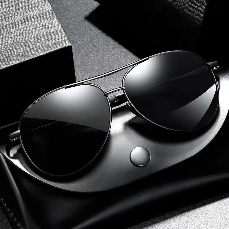 نظارات شمسية معدنية فوتوكرومية فاخرة للرجال والنساء ، نظارات شمسية مستقطبة ، ظلال قيادة مضادة للوهج ، موضة ، أنيقة ، حرباء ، UV400 #6