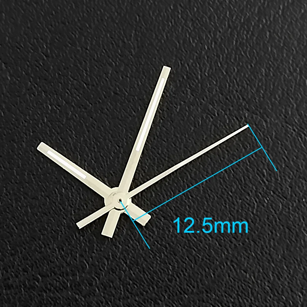 13,5 mm silberne und goldene Zeiger für Uhren, bgw9, leuchtende Zeiger, Uhrenzubehör für Miyota8205 8215 821A 8285, Uhrenteile und Zubehör. – Detail 1
