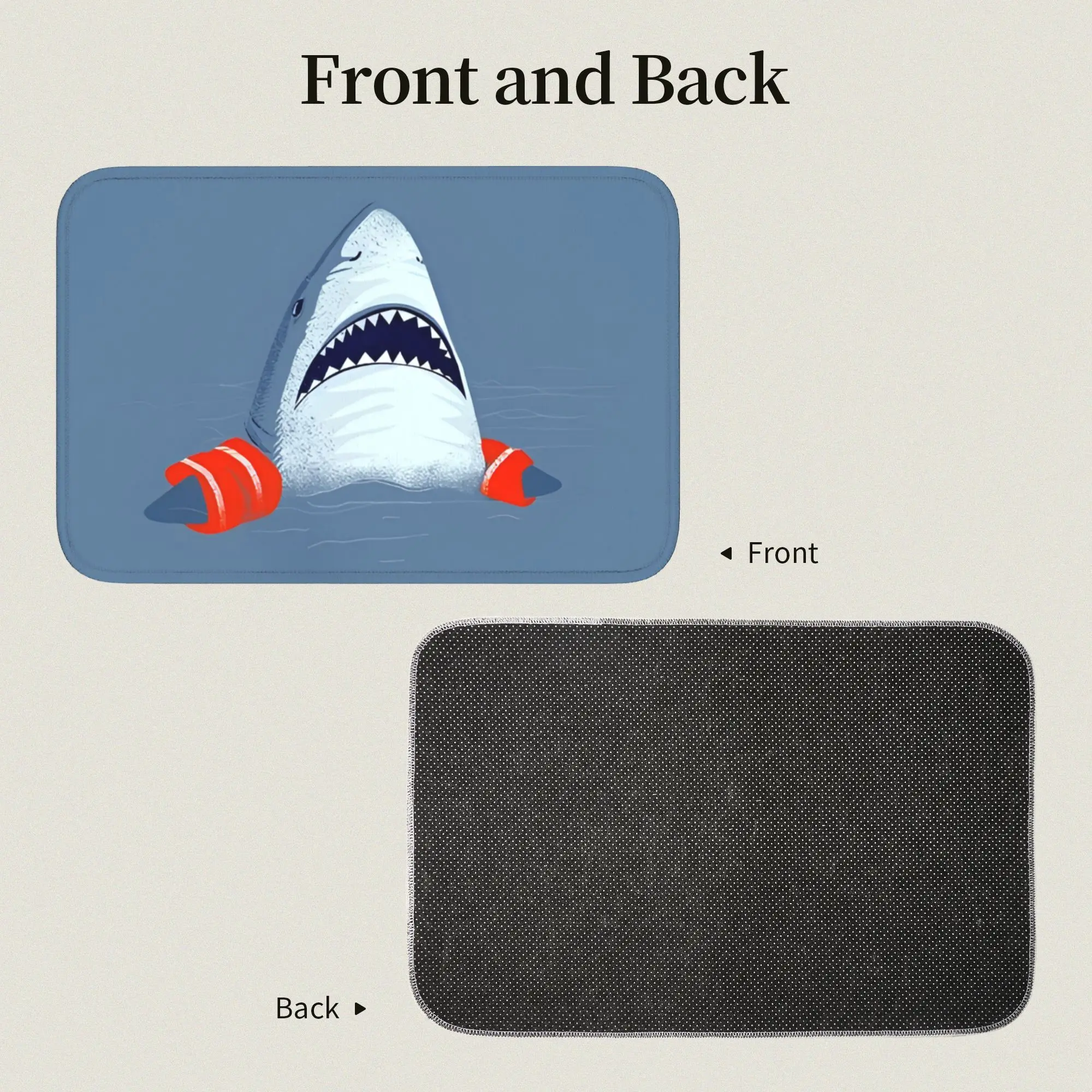 3D Illusion Fish Shark Floor Door Kitchen Bathroom Mats Anti-Slip Indoor  Doormat Garage Living Room Entrance Rug Carpet Footpad