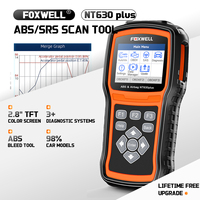 FOXWELL NT630 Plus Wireless OBD2 Scanner 2024 ABS Scan Tool Bleeding Brake SRS Scanner Car Code Reader Bidirectional Scanner