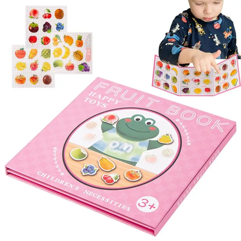 

Magnetic Learning Toys Magnetic Kids Fruit Book Cute Learning Toys Funny Children Toys For Develop Observation Logical Thinking