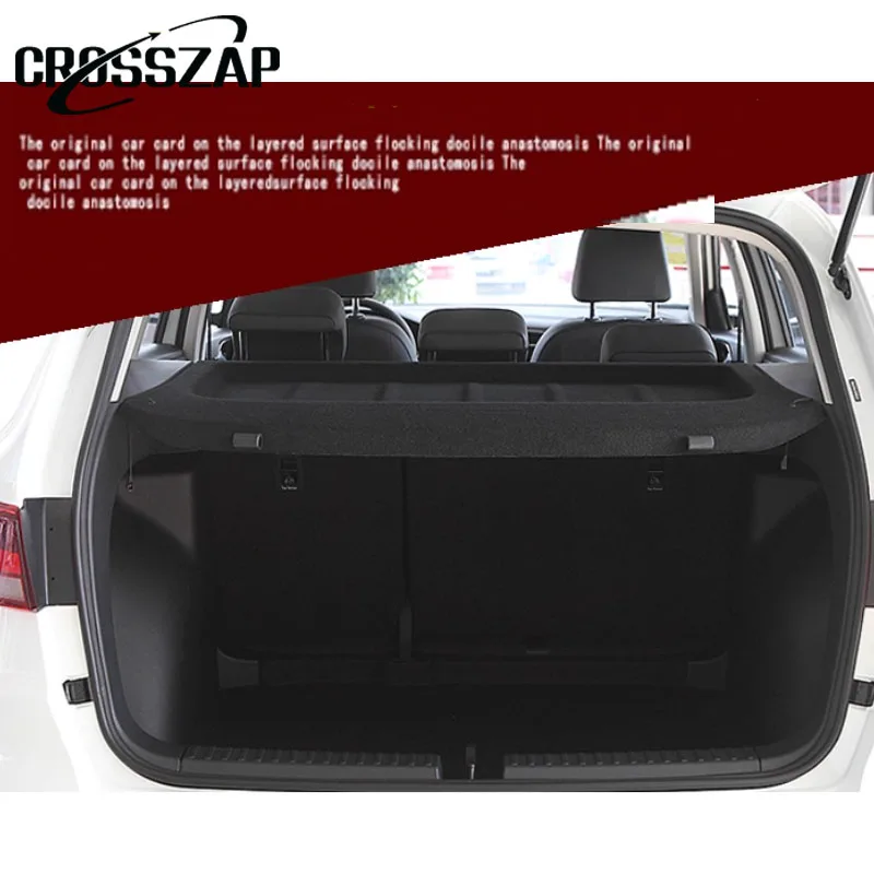

CrossZap For VW JETTA VS5 VS7 Ateca 2019-2025 Black NewRear Parcel Shelf Load Cover Trunk Partition Storage Board Baffle E