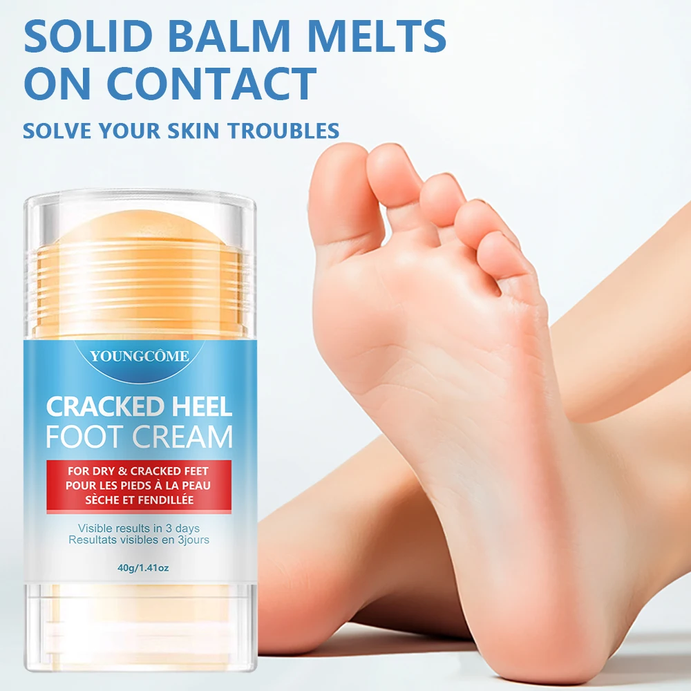 Cracked Heel Repair Foot Cream Soothes Dry Feet, Intensive Moisturizing Balm for Rough Heels Skin, Suitable for Daily Foot Care