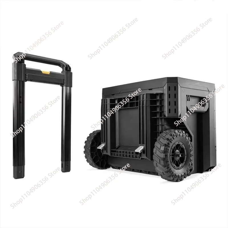 for Double drawer trolley toolbox, self-locking tug boxStackable single-layer extra-large drawer wheel toolbox TB-B1-D