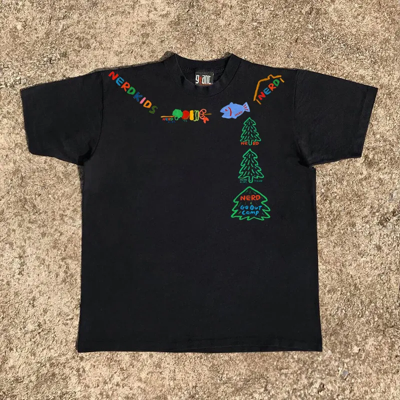 2026 Pure Cotton Double Thread Loose Fit Short Sleeve T-Shirt Men's American Retro Style Breathable Summer Casual Tee