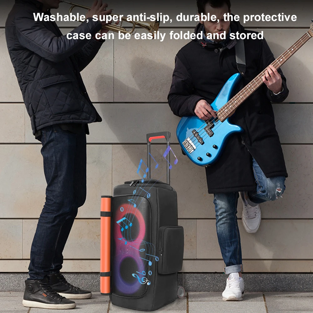 

Speaker Dust Cover Zipper Closure Portable Speaker Dust Case Anti-Slip Double-Sided Speaker Storage Bag for PARTYBOX 310/320