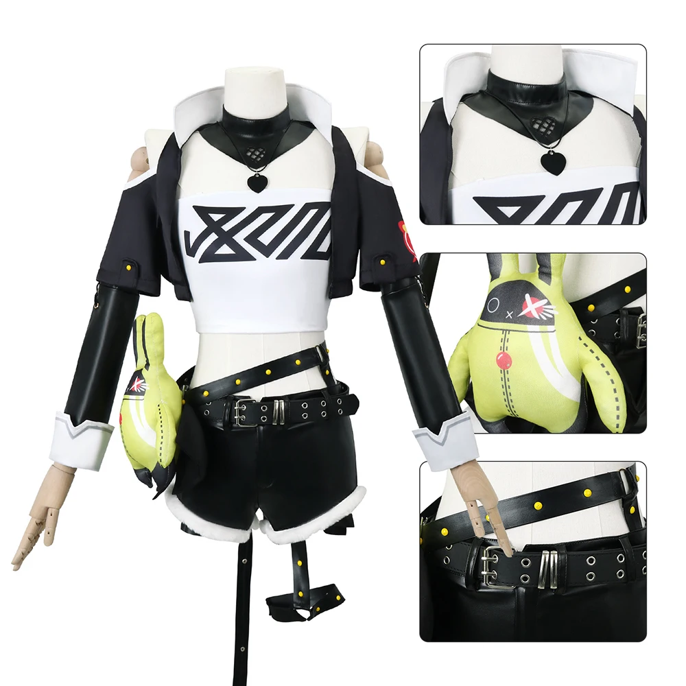 Nicole demara cosplay kostüm spiel zenless zone null nicole demara cosplay outfits uniform perücke halloween kostüme für frauen männer