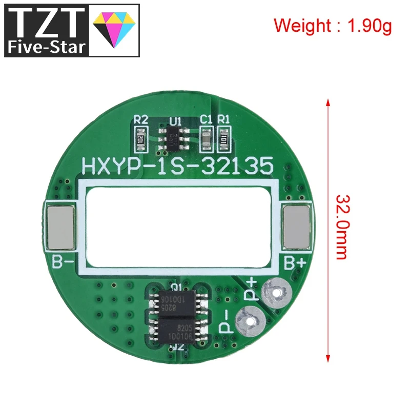 1S 5A 3.65V LiFePO4 Battery Charge Protection Board 18650 32650 Battery Packs LiFePO4 PCB With Temperature Protection