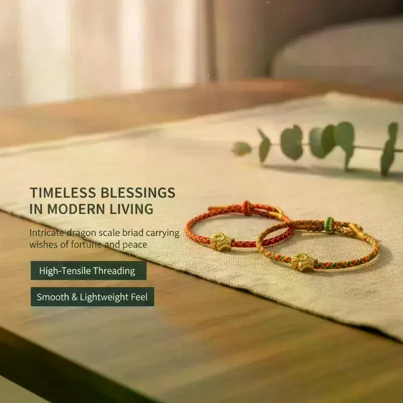 Handmade Red Braided Rope Bracelet With Gold Goat Charm Adjustable Size Perfect For Zodiac Year Gift Lucky Accessory