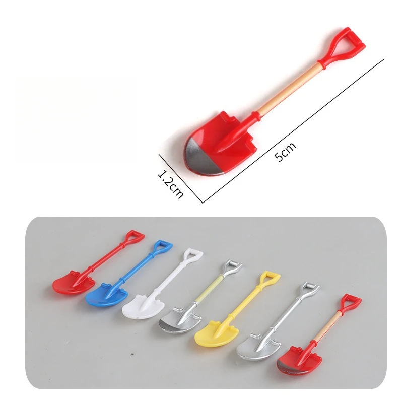 

Набор из 5 миниатюрных имитационных моделей: пожарные инструменты, ведерко, строительная каска, лопата, лопата для песка, игрушка