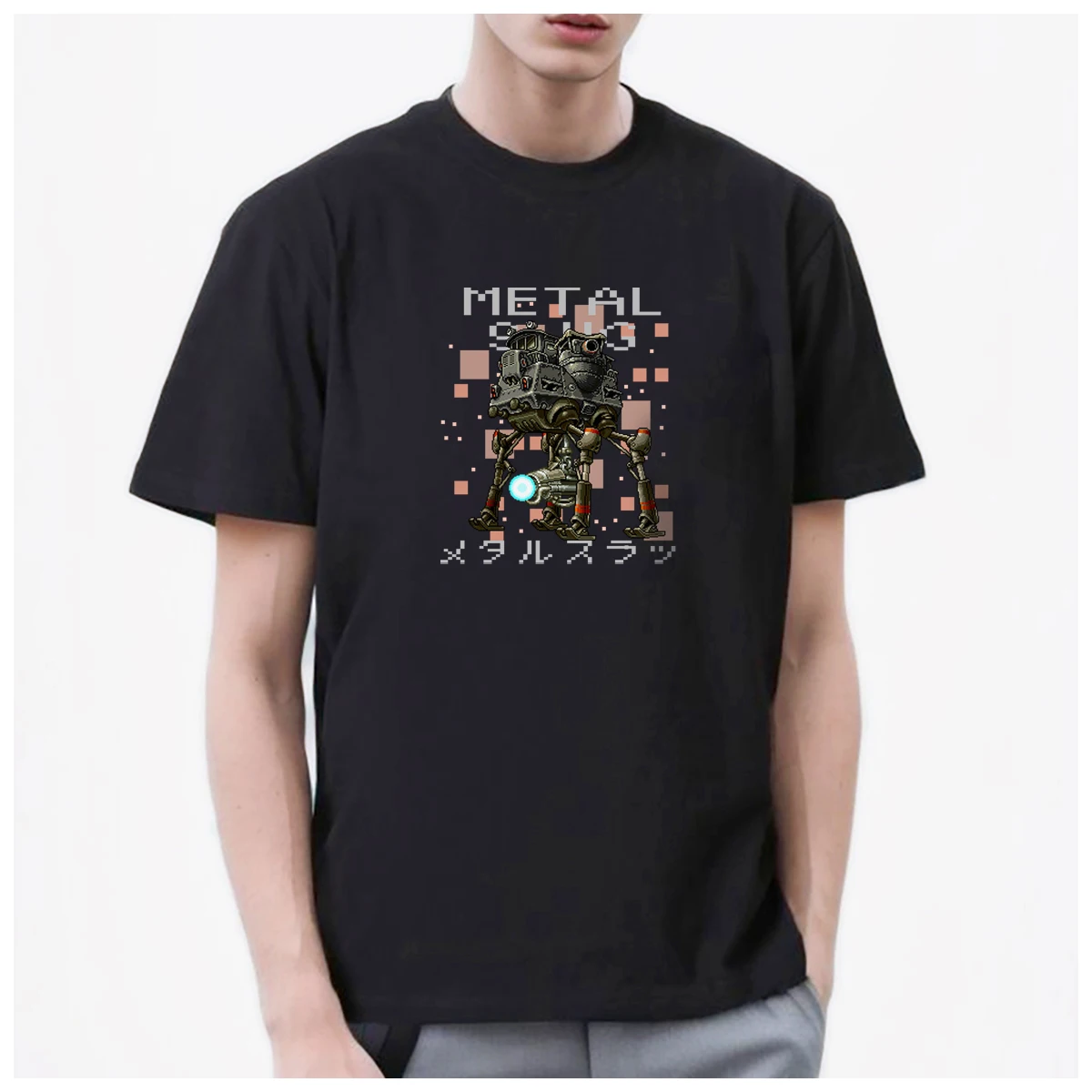 MMetal Slug Boss Pixel Art Arcade Game Vehicles men t shirt Women Fashion 100% Cotton summer casual Breathable Couple tee y2k