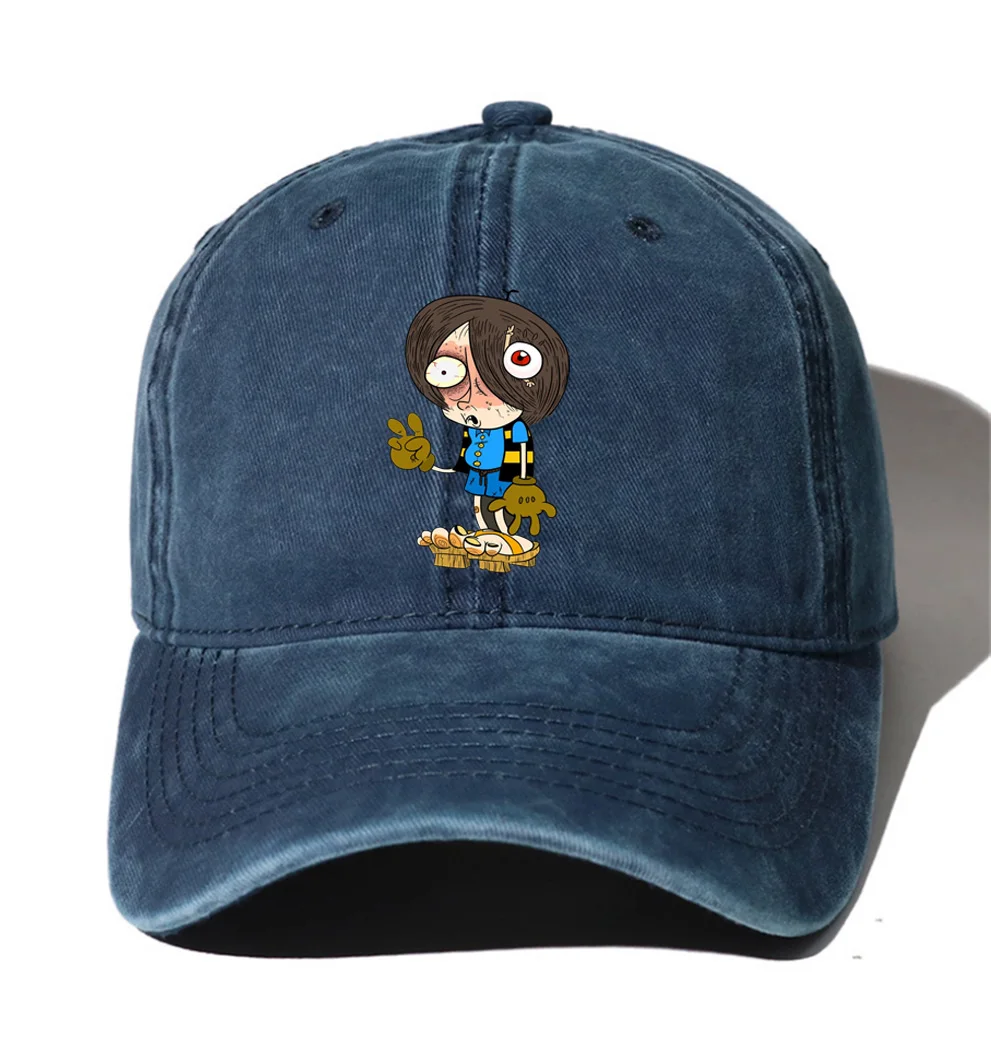 

Teenagers Cartoon Denim Baseball Cap Hats Men Women Cowboy Hats Washed Cotton Hip Hop Cap for anime GeGeGe no Kitaro Hat