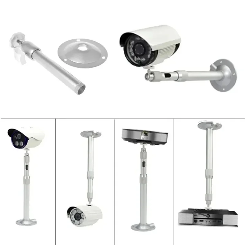 Ceiling/Wall Mount Projector Monitor Aluminum Alloy Telescopic Stand Bracket Extension Monitoring Pole Camera Bracket 20-80cm - Image 3