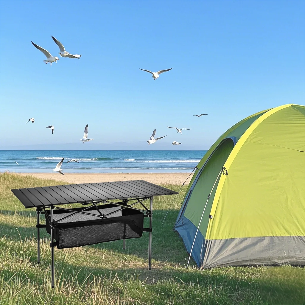 Portable Camping Table Folding Table Aluminum Alloy Picnic Table Outdoors for Party Picnic