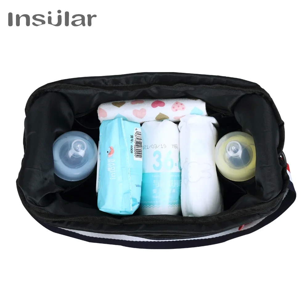 Neue Multifunktionale Mumie Kinderwagen Tasche Windel Taschen Große Kapazität Babyflasche Tasche Baby Kinderwagen Organizer Lagerung Taschen