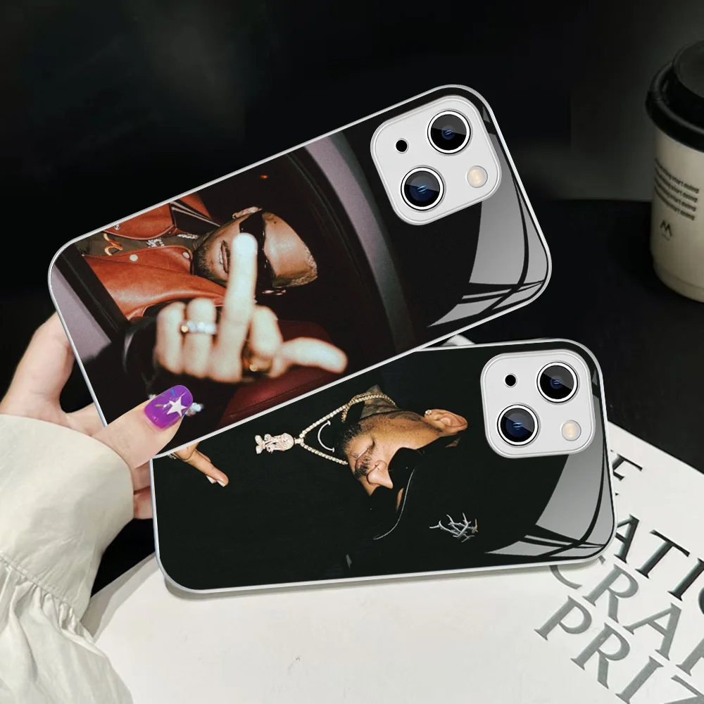 Chris Brown American Rapper Phone Case For IPhone 14 13 12 Mini 11 Pro XS Max X XR 14 Plus Tempered Glass Cover