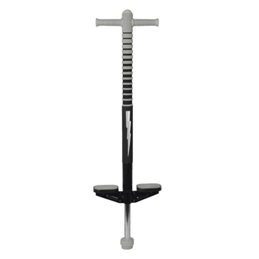 

Outdoor pogo stick for kids 5+, steel construction, red/black, beginner-friendly with easy-grip handles and anti-slip pegs, 40-