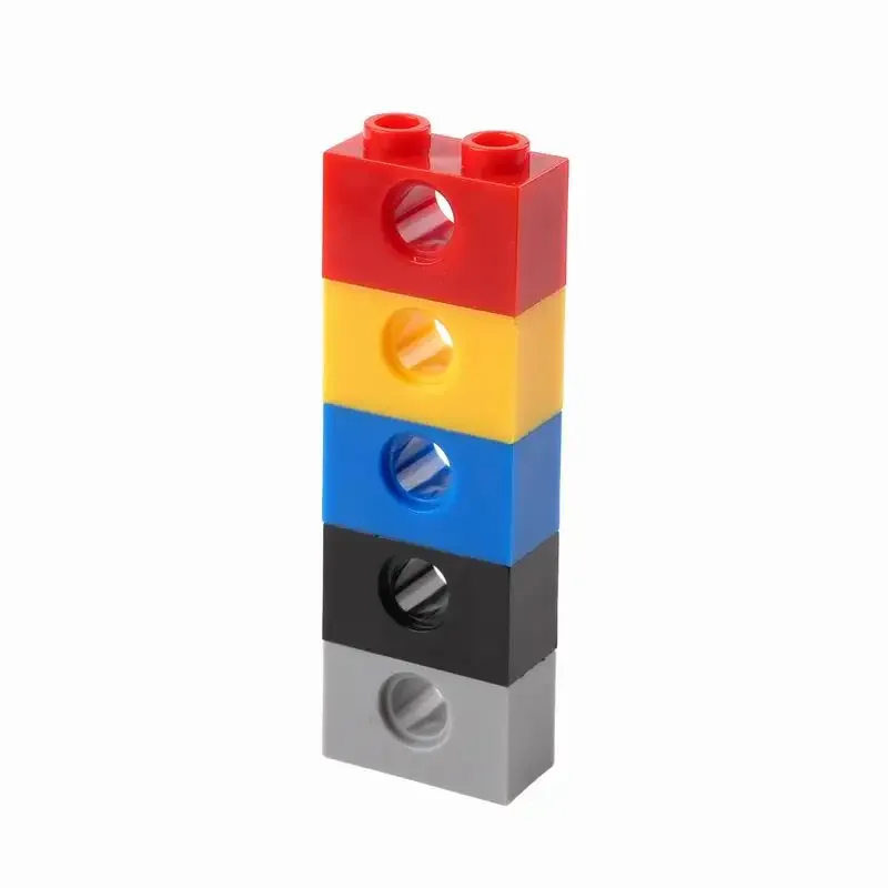 

100Pcs 3700 1x2 With 1 Hole Building Blocks Parts Educational Assembly MOC Bricks Accessories Compatible Construction Toys