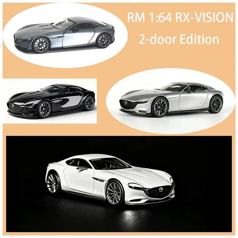 

Масштабная модель автомобиля RM 1:64 RX-VISION 2-door Edition из сплава, сувенир, коллекционный предмет, подарок для хобби