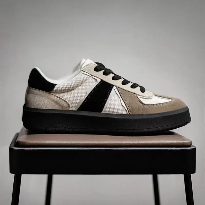 

Casual Sneakers 2026 Hot Sale Men Genuine Leather Thick Bottom Casual Shoes for Outdoor Universal Spring Summer White Sneakers