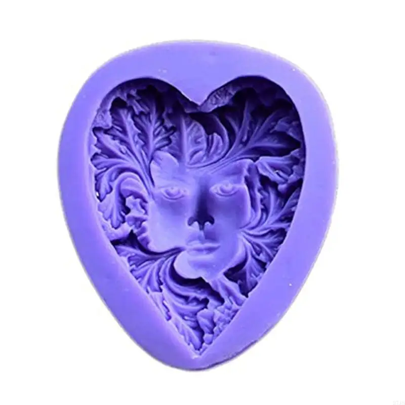

37JB DIY Jewelry Tool Silicone Soap Leaf Face Mold Jewelry Making UV Epoxy Toy