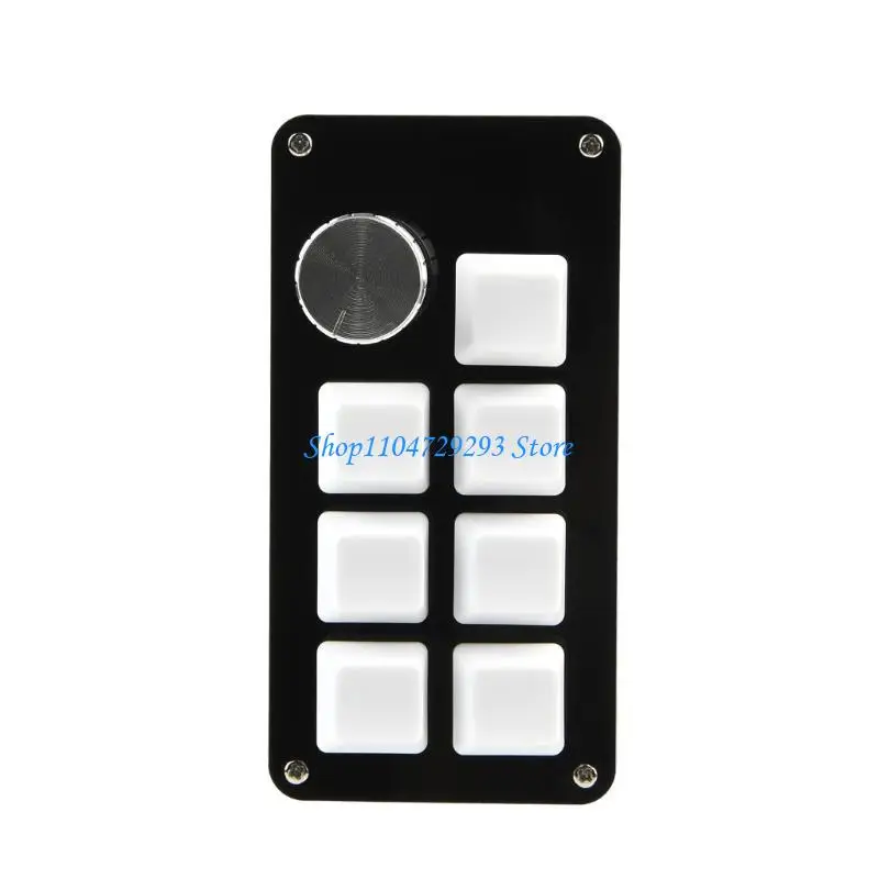 

Y2GD Портативная мини-клавиатура с 7 клавишами, 1 ручкой, программируемой съемной USB-подсветкой